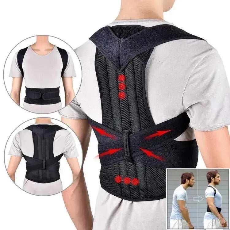 Black Posture Corrector Belt for Men and Women zivo multy hub