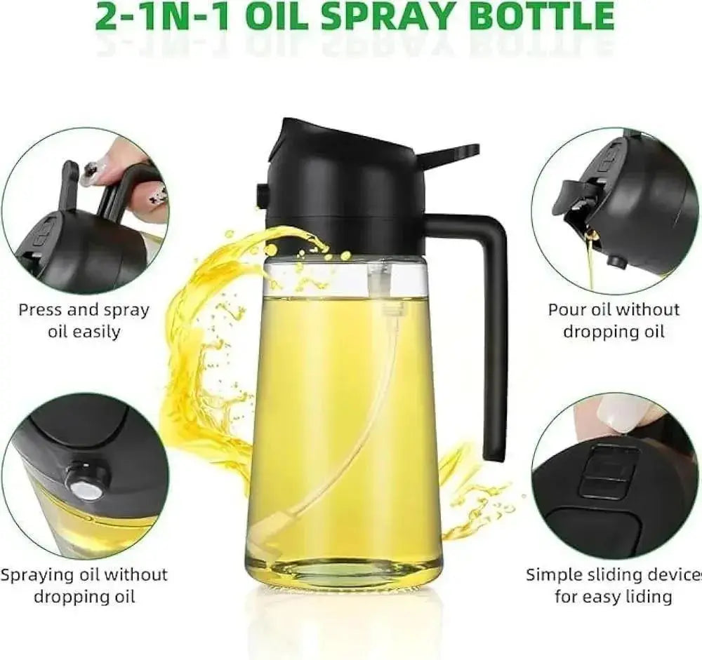 Glass Oil Dispenser Bottle with Handle and Cap zivo multy hub