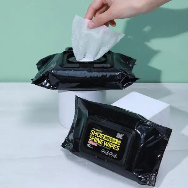 Shoe Cleaning Wipes 80 Pcs Black Non-Woven zivo multy hub